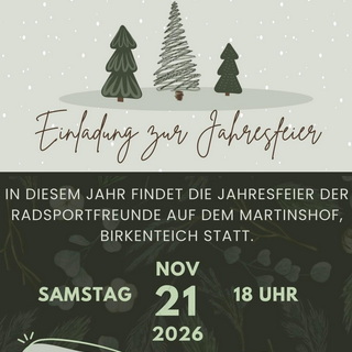 Jahresfeier der Radsportfreunde Bartholomä