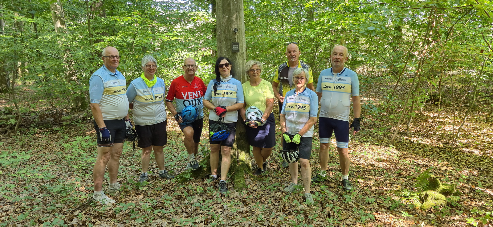 Mittwochsradler im Friedwald Wangen